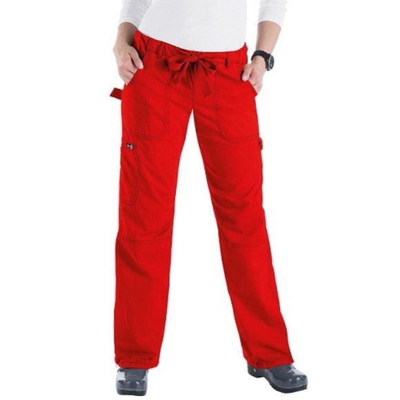 NEW Koi Lindsey Scrub Pants Chili Red XXS Petite NWT - Picture 1 of 7